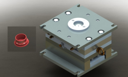 قالب تزریق پلاستیک طراحی شده در سالیدورک و کتیا